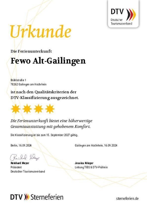 Alt-Gailingen 아파트 외부 사진